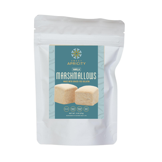 Grass Fed Gelatin Vanilla Marshmallows 2 oz Single Pack (AIP/Paleo)