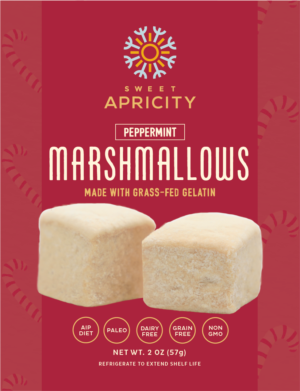 Trio Pack Grass Fed Gelatin Peppermint Marshmallows (AIP/Paleo)