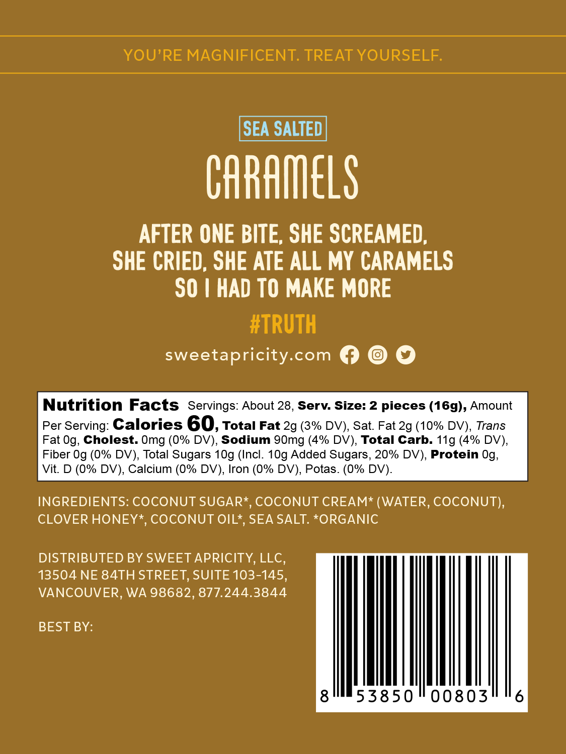 Sea Salted Caramels 1 lb (AIP/Paleo)